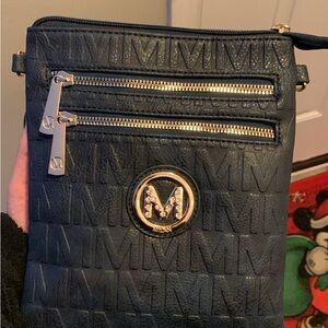 Signature Navy Crossbody Bag